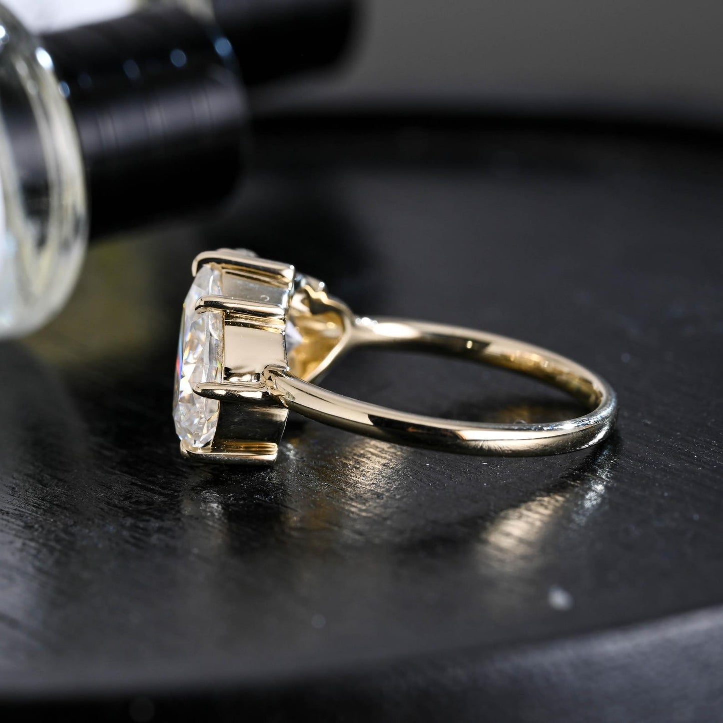 Round Halo, Pave & Split Shank Engagement Ring – 1.93 CT Lab Grown Diamond