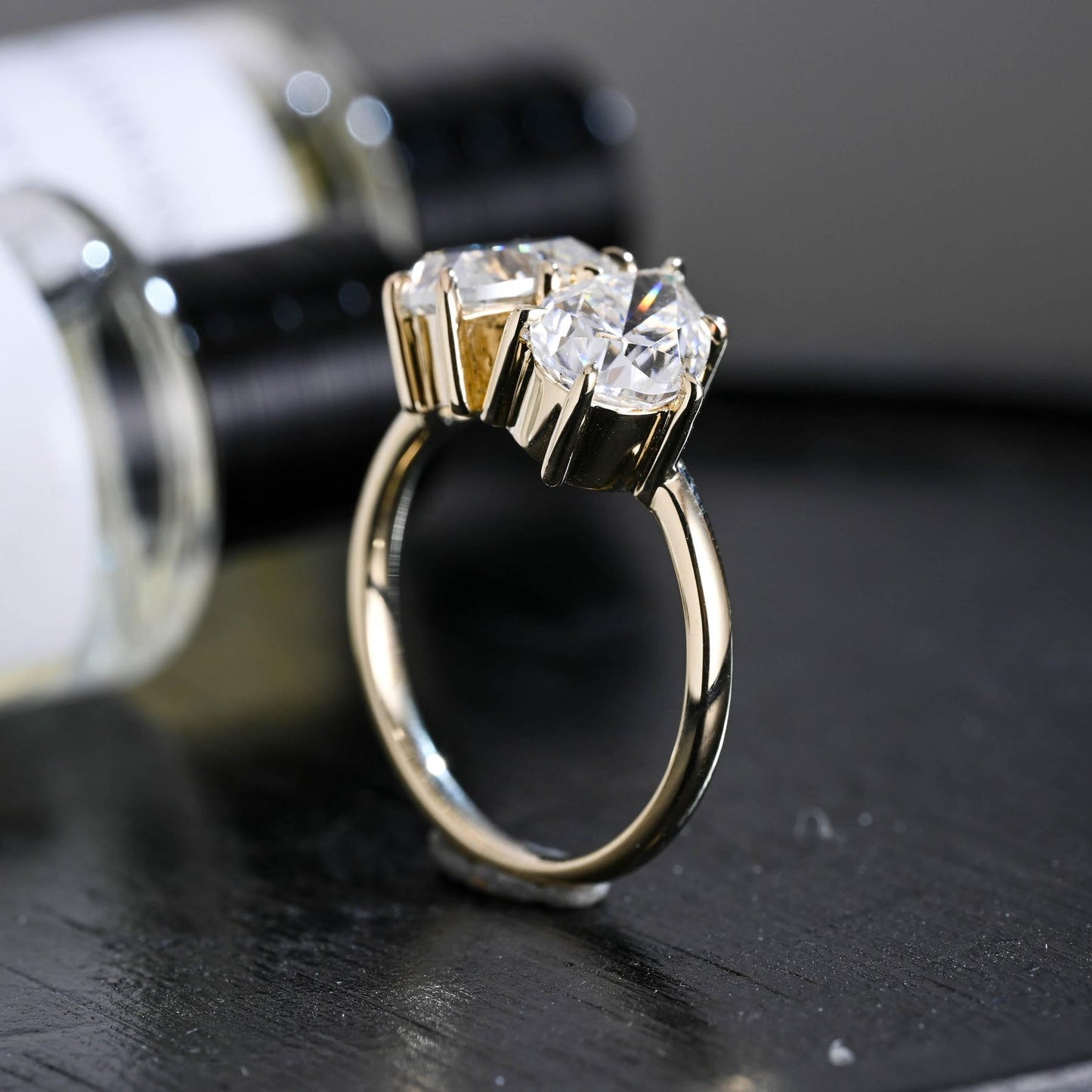Round Halo, Pave & Split Shank Engagement Ring – 1.93 CT Lab Grown Diamond