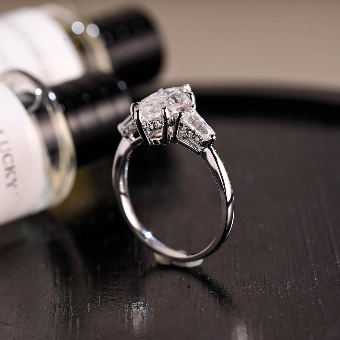 Round Halo, Pave & Split Shank Engagement Ring – 1.93 CT Lab Grown Diamond