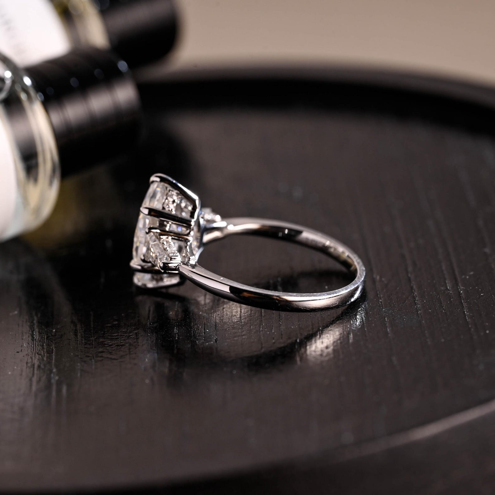 Round Halo, Pave & Split Shank Engagement Ring – 1.93 CT Lab Grown Diamond