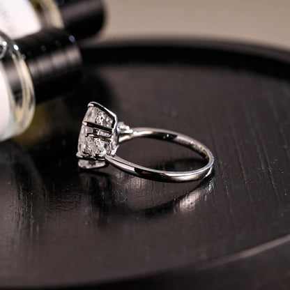 Round Halo, Pave & Split Shank Engagement Ring – 1.93 CT Lab Grown Diamond