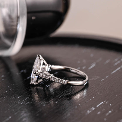 Round Halo, Pave & Split Shank Engagement Ring – 1.93 CT Lab Grown Diamond