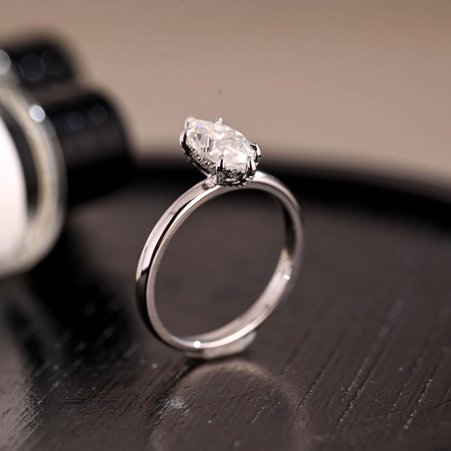 Round Halo, Pave & Split Shank Engagement Ring – 1.93 CT Lab Grown Diamond