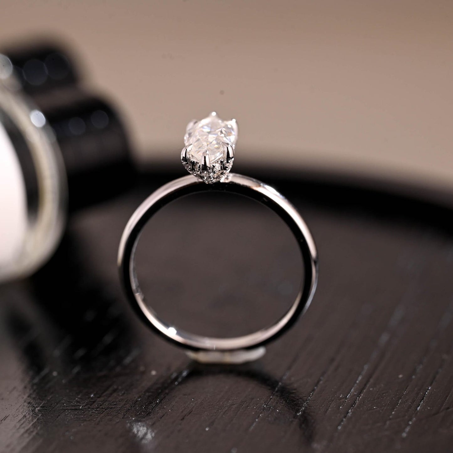 Round Halo, Pave & Split Shank Engagement Ring – 1.93 CT Lab Grown Diamond
