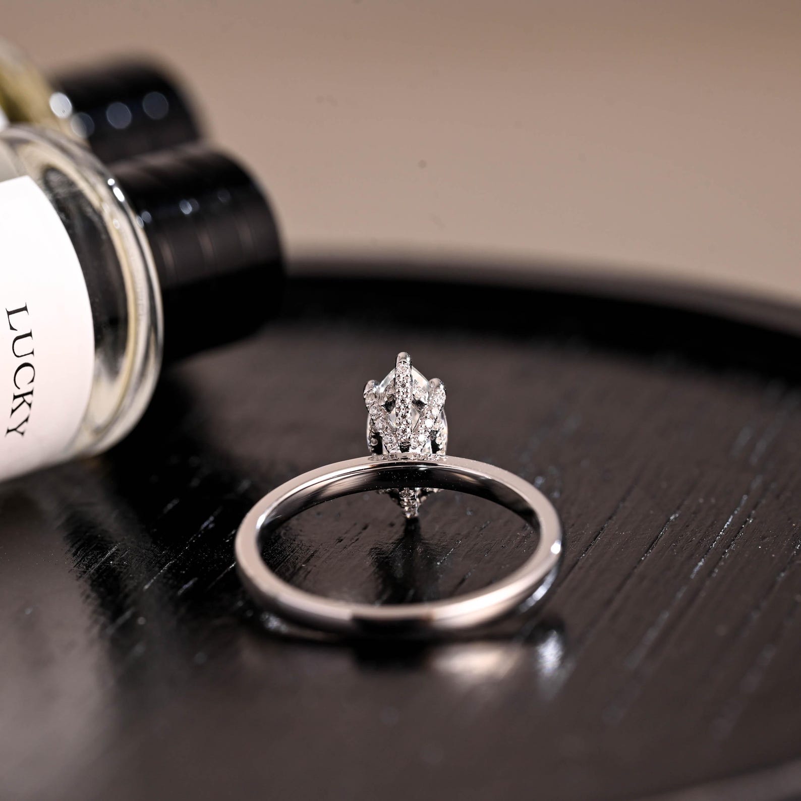Round Halo, Pave & Split Shank Engagement Ring – 1.93 CT Lab Grown Diamond