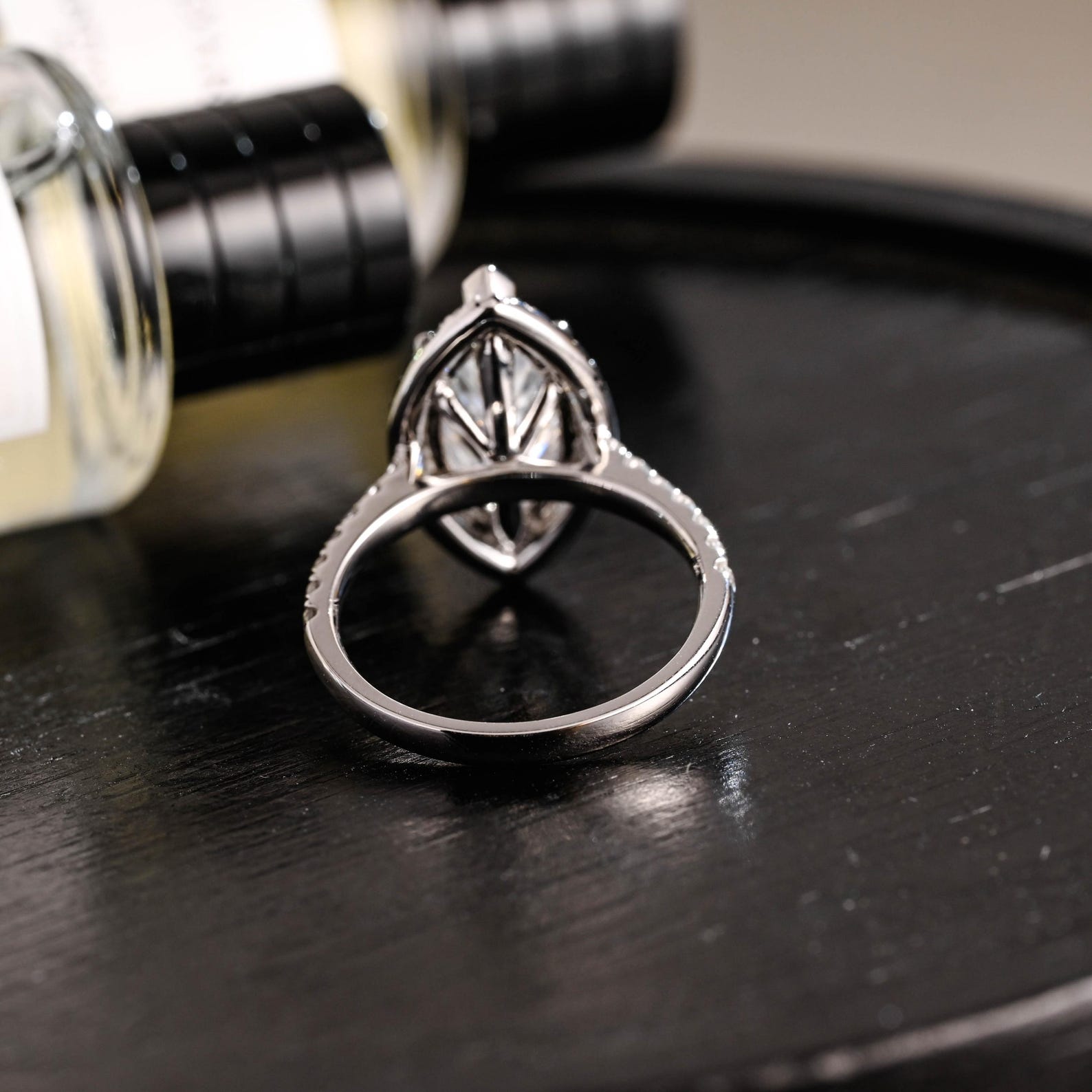 Round Halo, Pave & Split Shank Engagement Ring – 1.93 CT Lab Grown Diamond