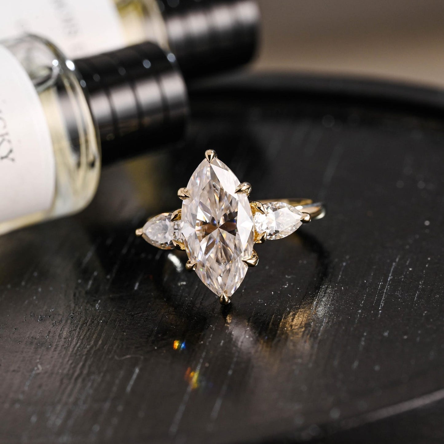 Round Halo, Pave & Split Shank Engagement Ring – 1.93 CT Lab Grown Diamond