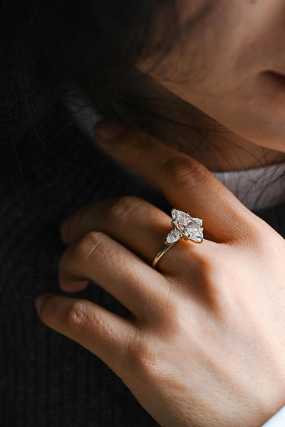 Round Halo, Pave & Split Shank Engagement Ring – 1.93 CT Lab Grown Diamond