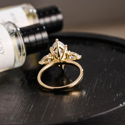 Round Halo, Pave & Split Shank Engagement Ring – 1.93 CT Lab Grown Diamond
