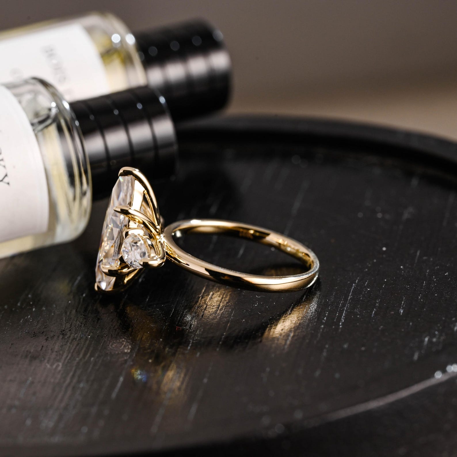 Round Halo, Pave & Split Shank Engagement Ring – 1.93 CT Lab Grown Diamond