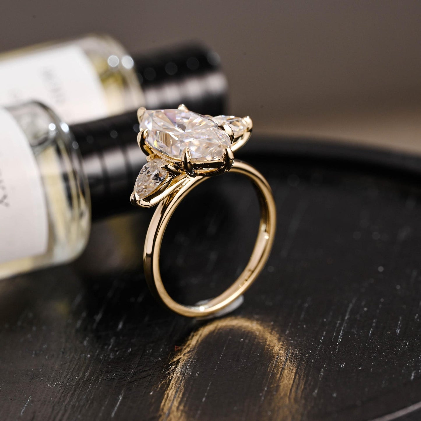 Round Halo, Pave & Split Shank Engagement Ring – 1.93 CT Lab Grown Diamond