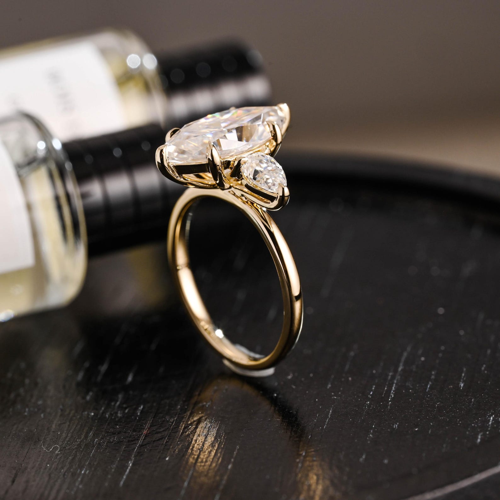 Round Halo, Pave & Split Shank Engagement Ring – 1.93 CT Lab Grown Diamond