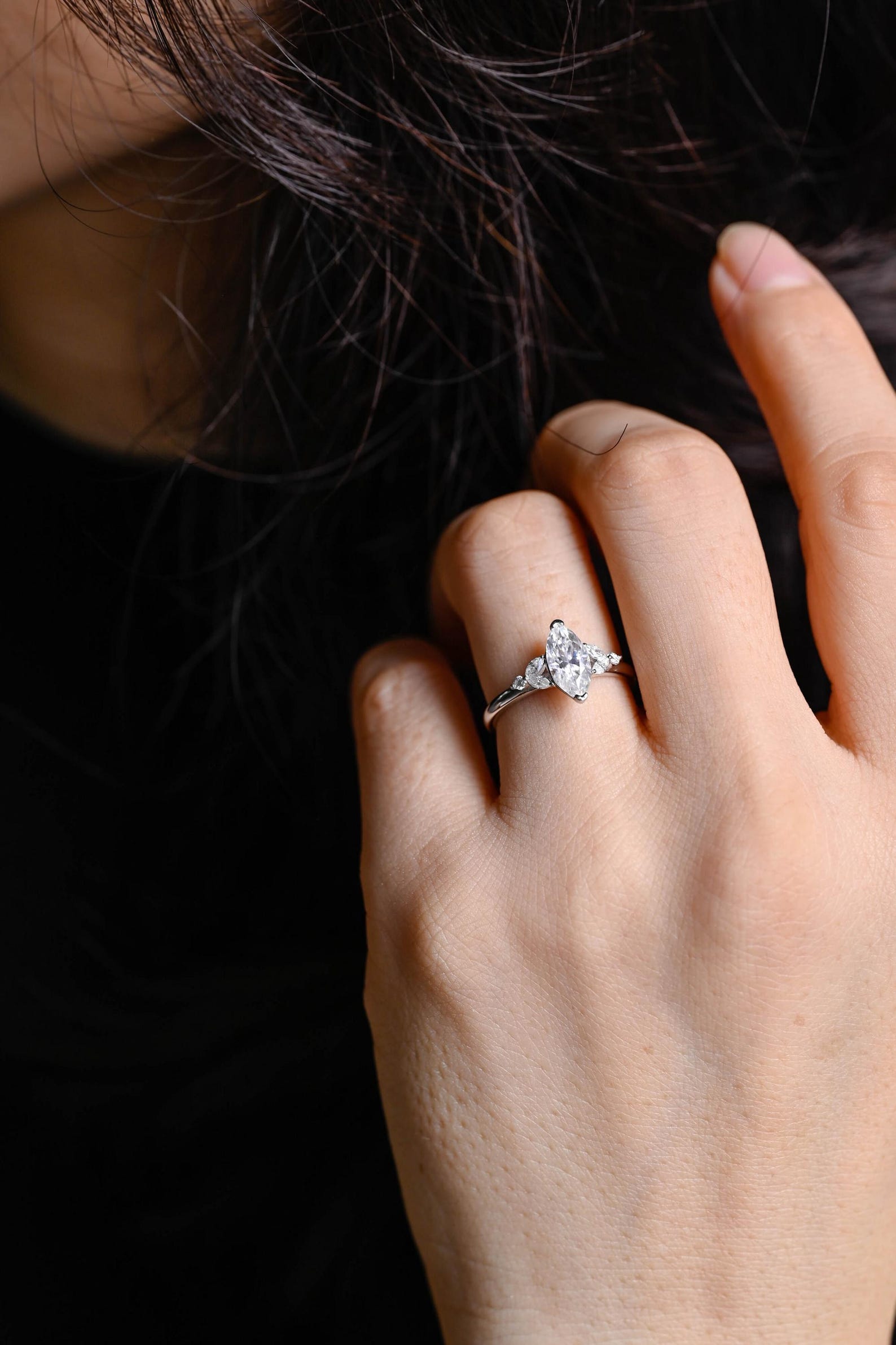 Round Halo, Pave & Split Shank Engagement Ring – 1.93 CT Lab Grown Diamond