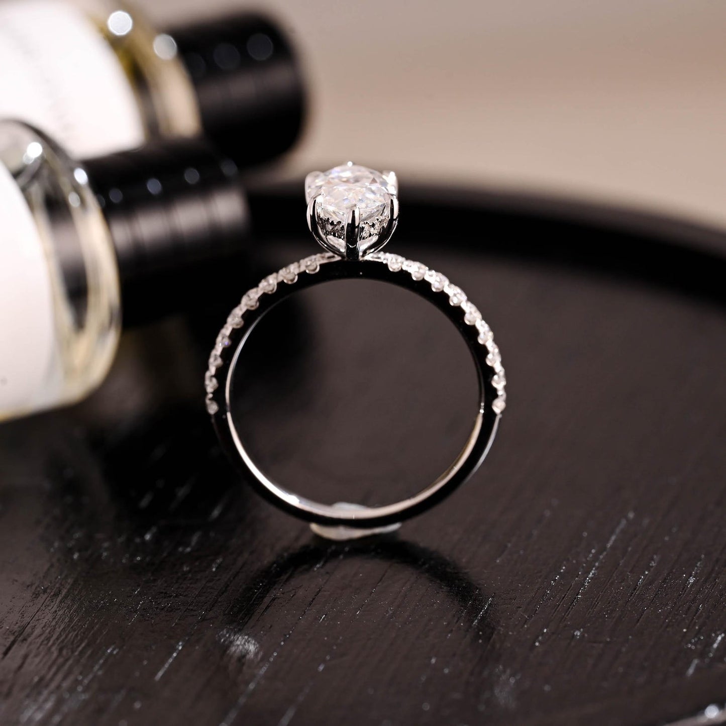 Round Halo, Pave & Split Shank Engagement Ring – 1.93 CT Lab Grown Diamond