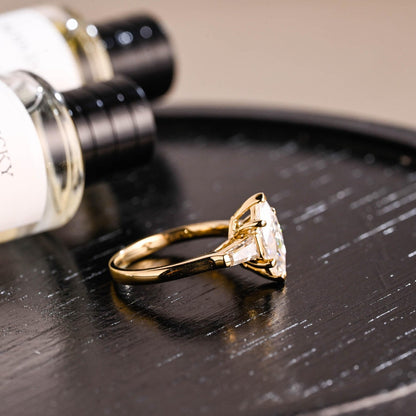 Round Halo, Pave & Split Shank Engagement Ring – 1.93 CT Lab Grown Diamond