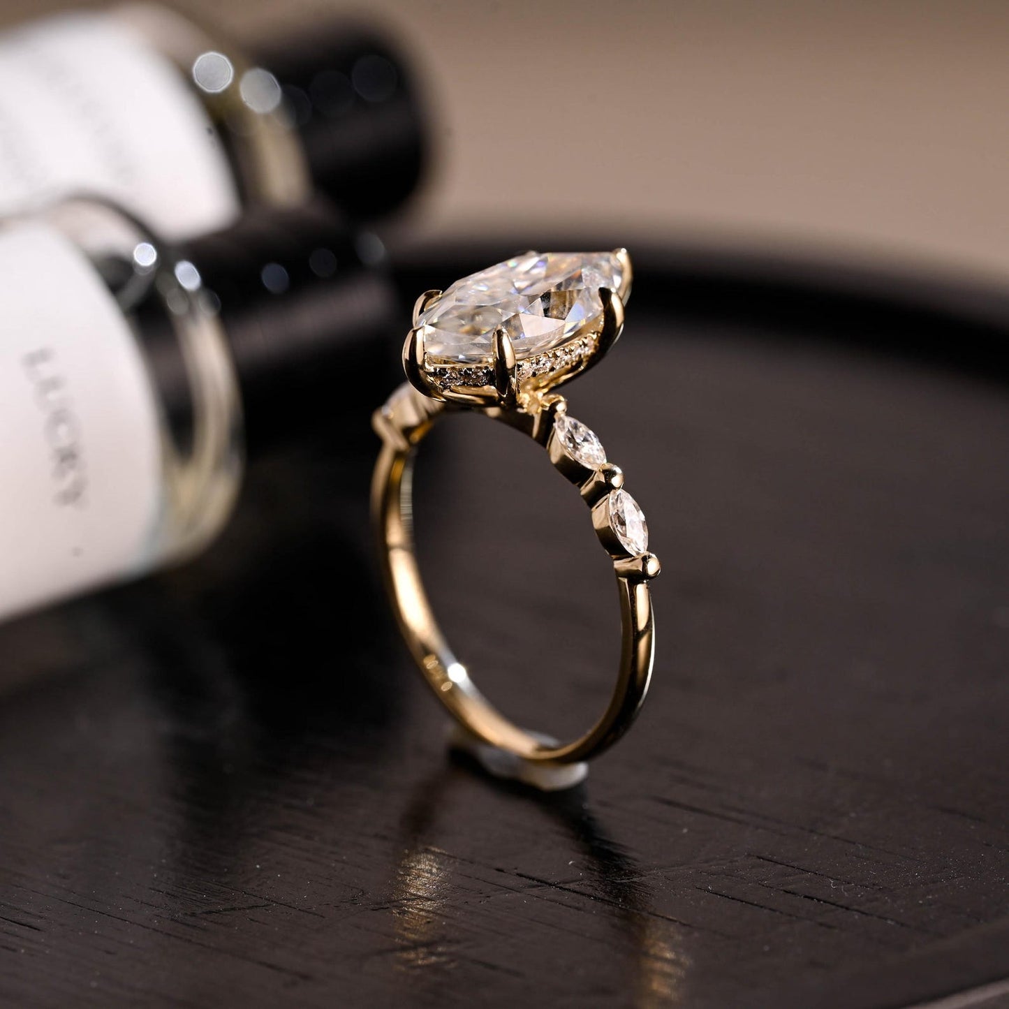 Round Halo, Pave & Split Shank Engagement Ring – 1.93 CT Lab Grown Diamond