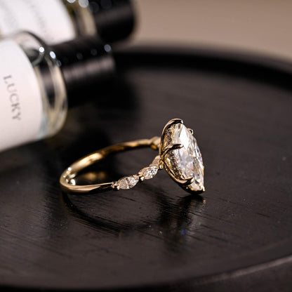 Round Halo, Pave & Split Shank Engagement Ring – 1.93 CT Lab Grown Diamond