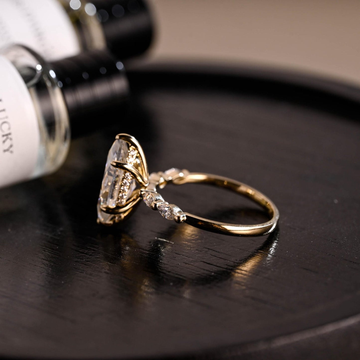 Round Halo, Pave & Split Shank Engagement Ring – 1.93 CT Lab Grown Diamond