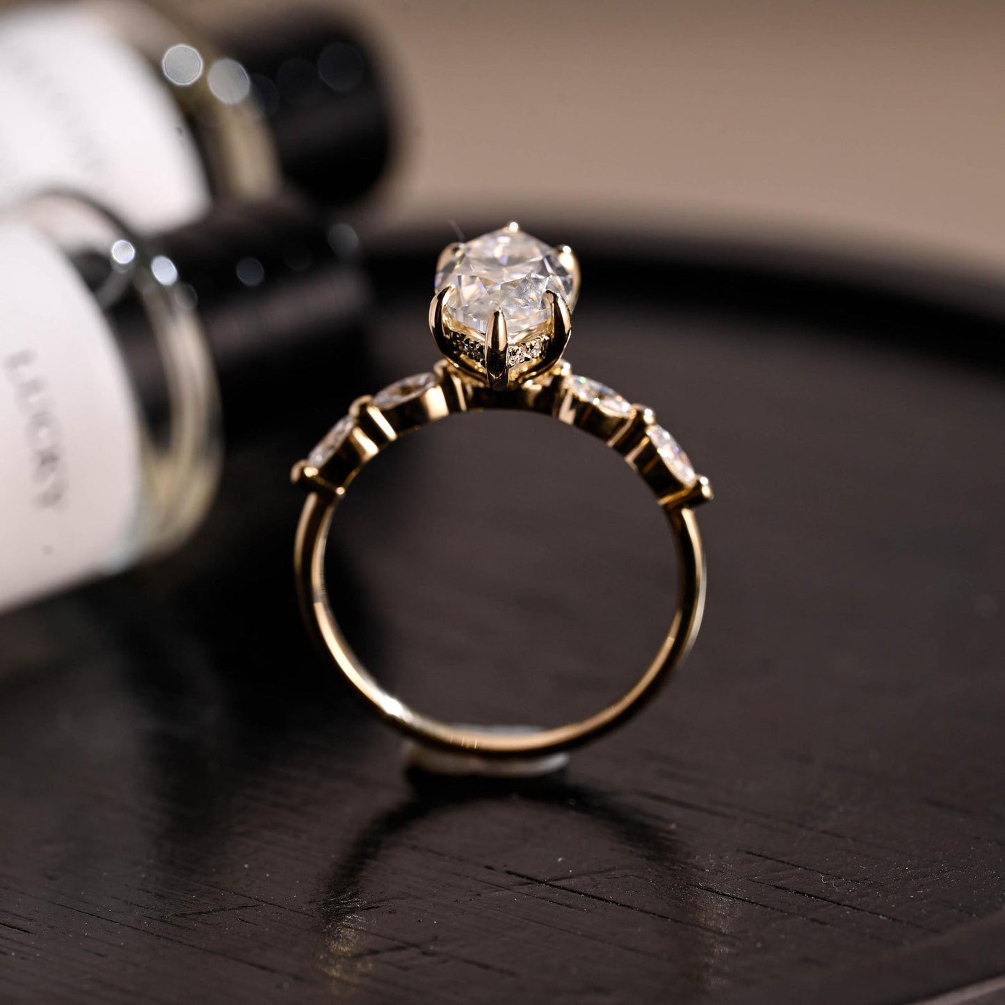 Round Halo, Pave & Split Shank Engagement Ring – 1.93 CT Lab Grown Diamond
