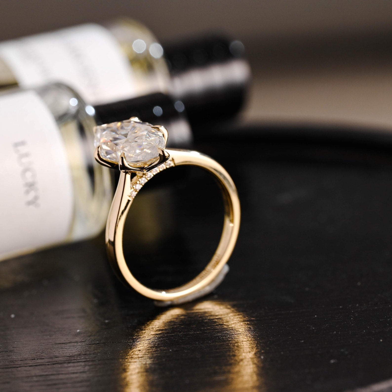 Round Halo, Pave & Split Shank Engagement Ring – 1.93 CT Lab Grown Diamond