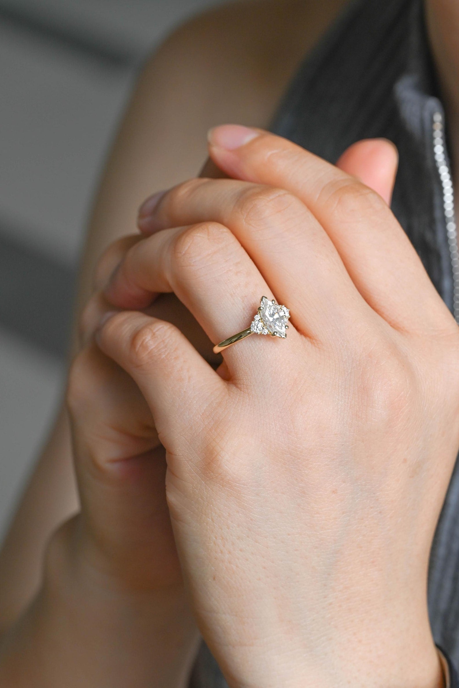 Round Halo, Pave & Split Shank Engagement Ring – 1.93 CT Lab Grown Diamond