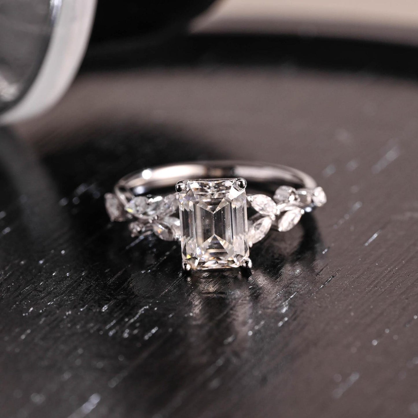 Round Halo, Pave & Split Shank Engagement Ring – 1.93 CT Lab Grown Diamond