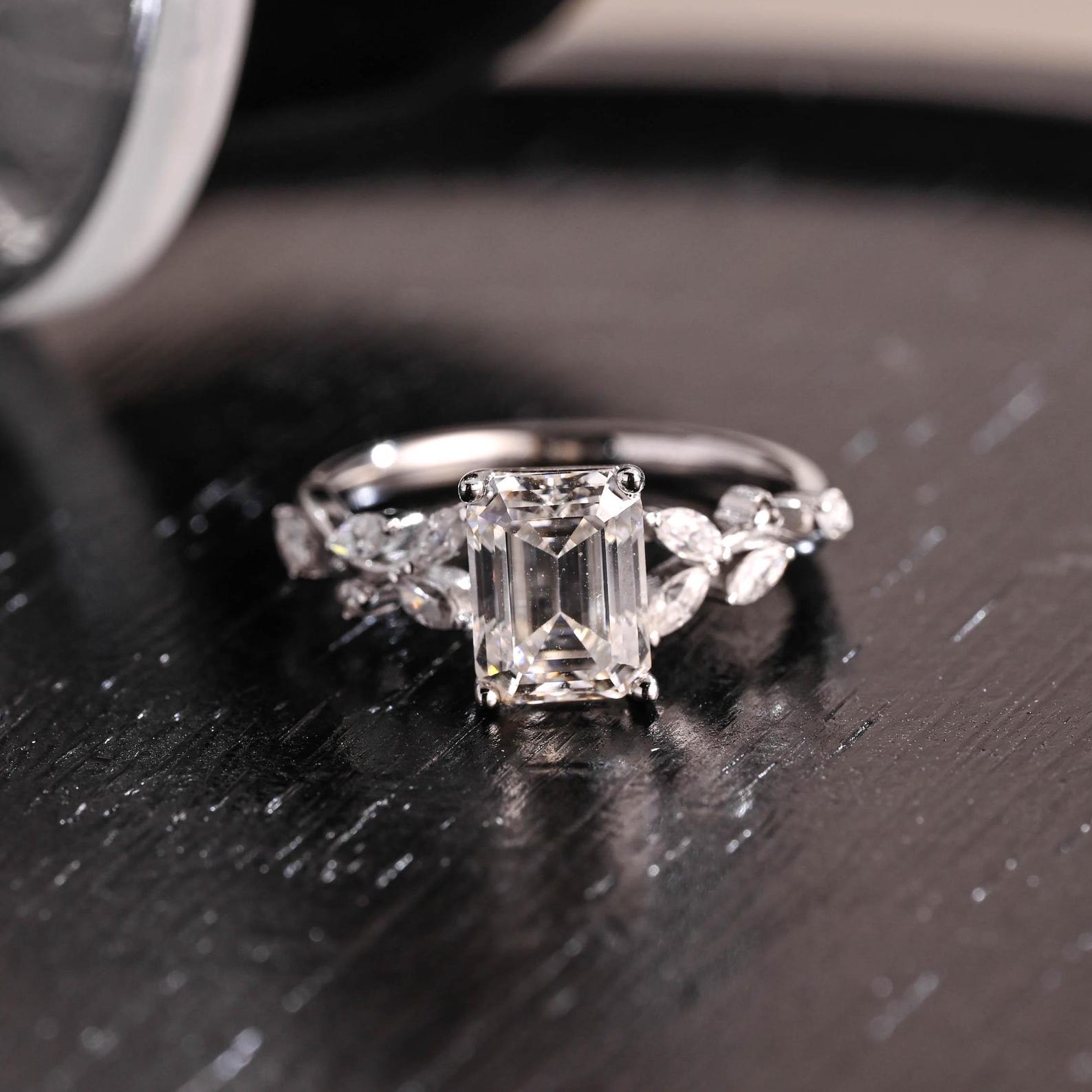 Round Halo, Pave & Split Shank Engagement Ring – 1.93 CT Lab Grown Diamond