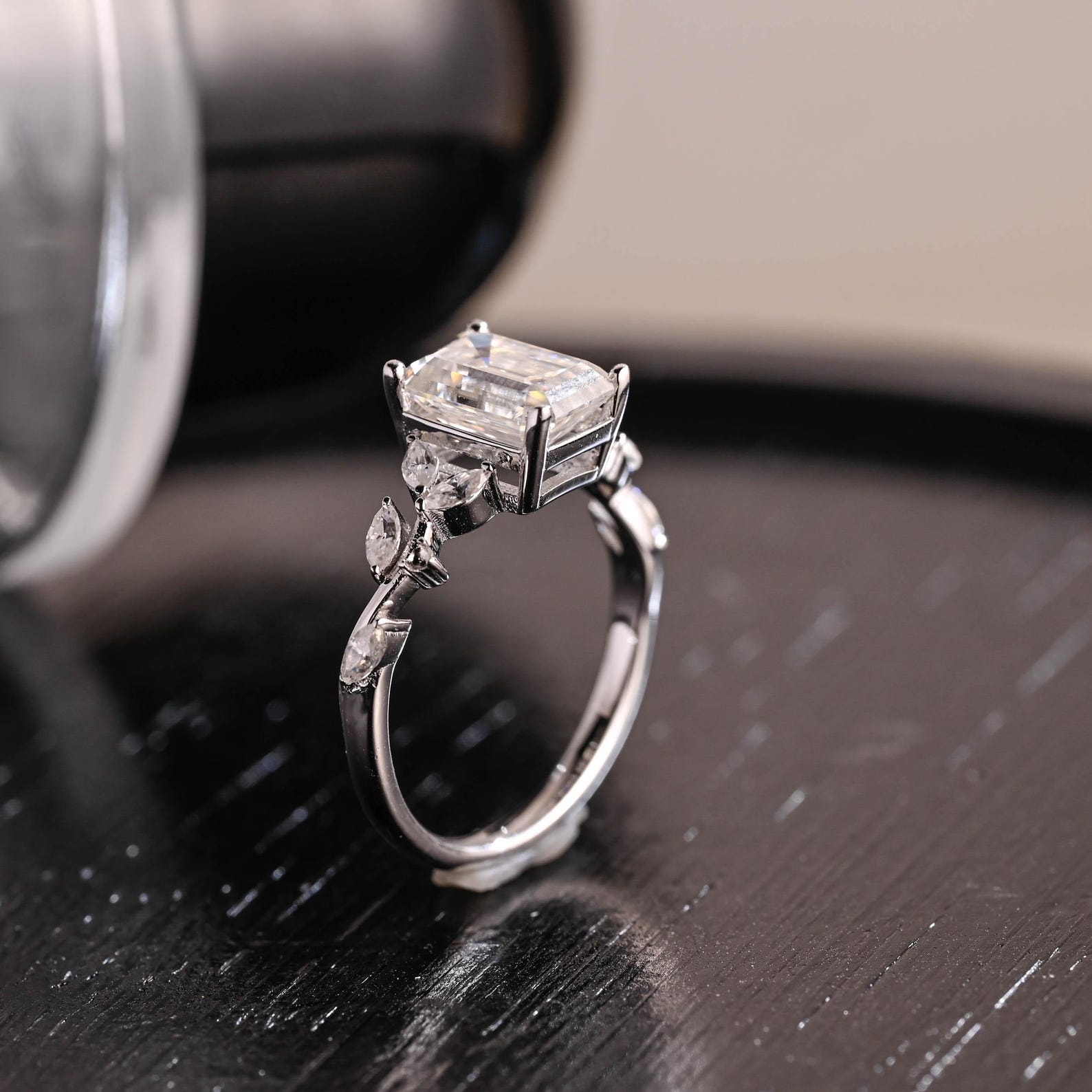 Round Halo, Pave & Split Shank Engagement Ring – 1.93 CT Lab Grown Diamond