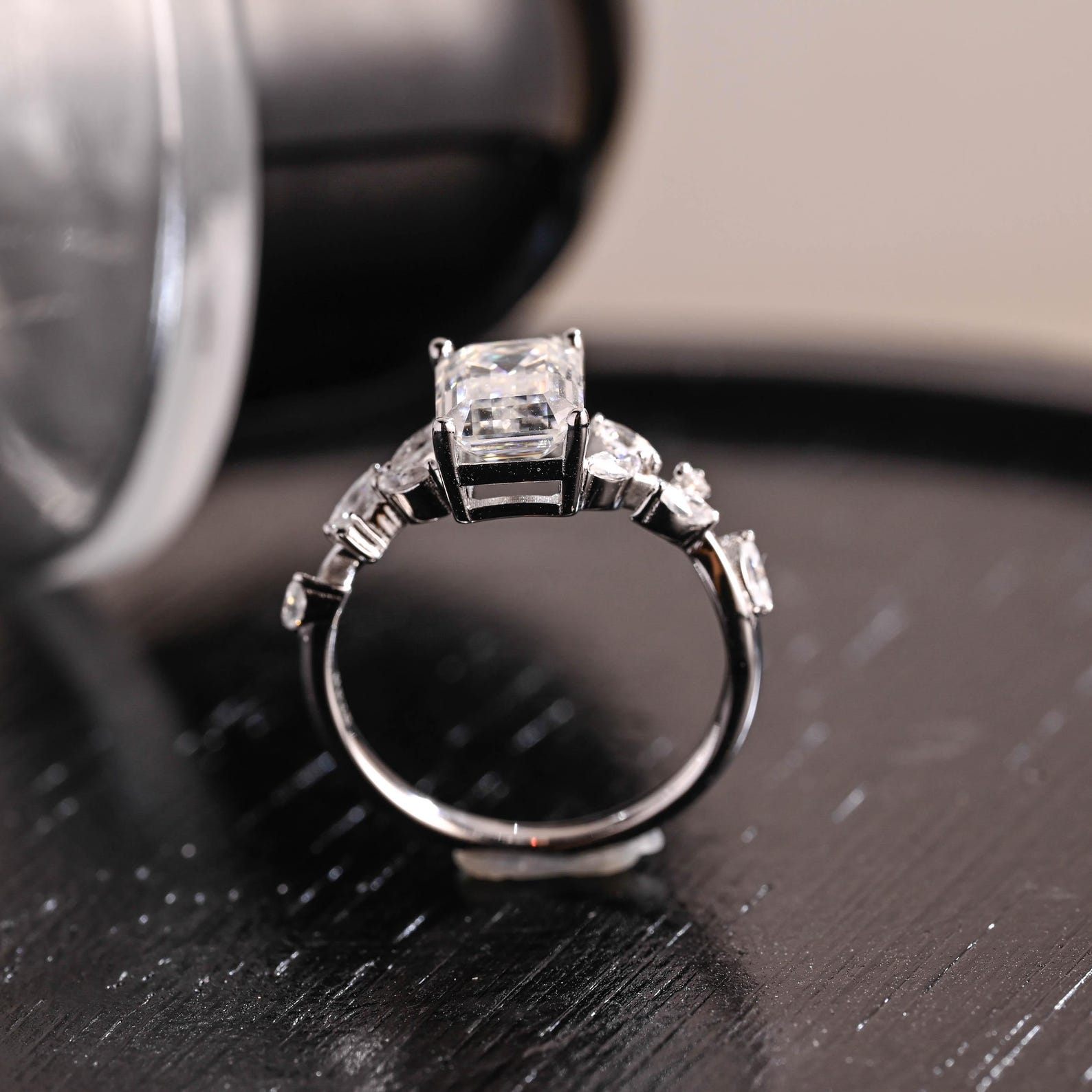 Round Halo, Pave & Split Shank Engagement Ring – 1.93 CT Lab Grown Diamond