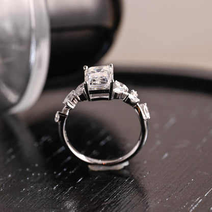 Round Halo, Pave & Split Shank Engagement Ring – 1.93 CT Lab Grown Diamond