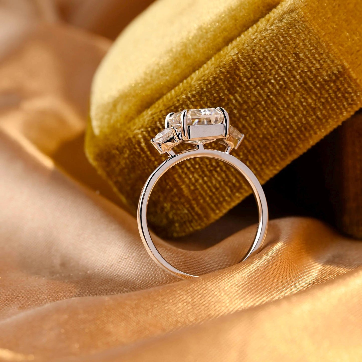 Round Halo, Pave & Split Shank Engagement Ring – 1.93 CT Lab Grown Diamond