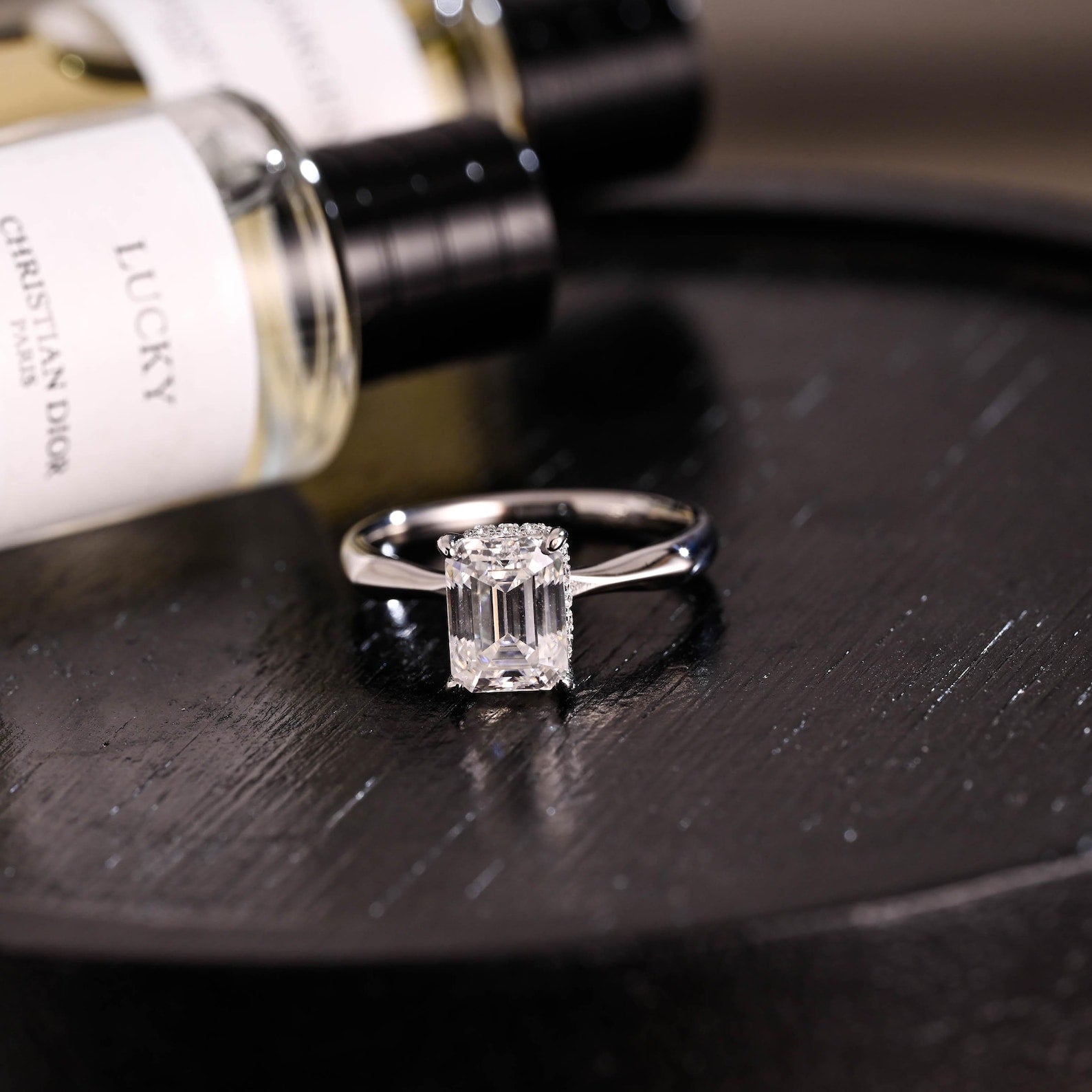 Round Halo, Pave & Split Shank Engagement Ring – 1.93 CT Lab Grown Diamond