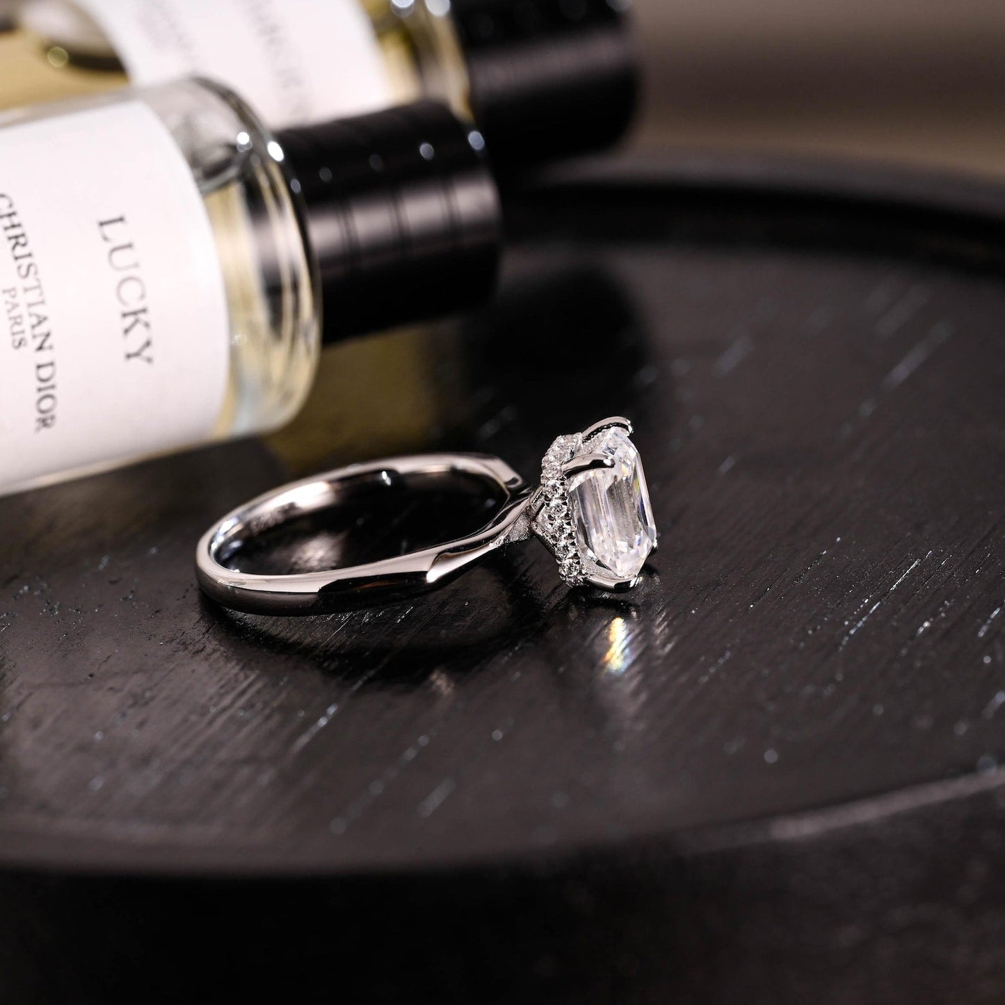 Round Halo, Pave & Split Shank Engagement Ring – 1.93 CT Lab Grown Diamond
