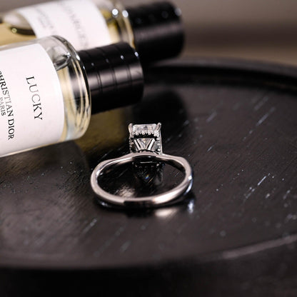 Round Halo, Pave & Split Shank Engagement Ring – 1.93 CT Lab Grown Diamond