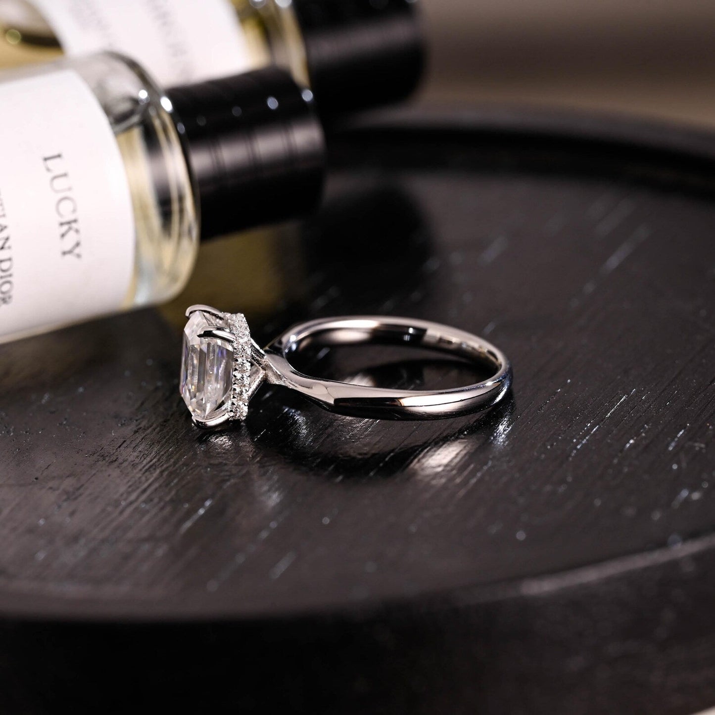 Round Halo, Pave & Split Shank Engagement Ring – 1.93 CT Lab Grown Diamond