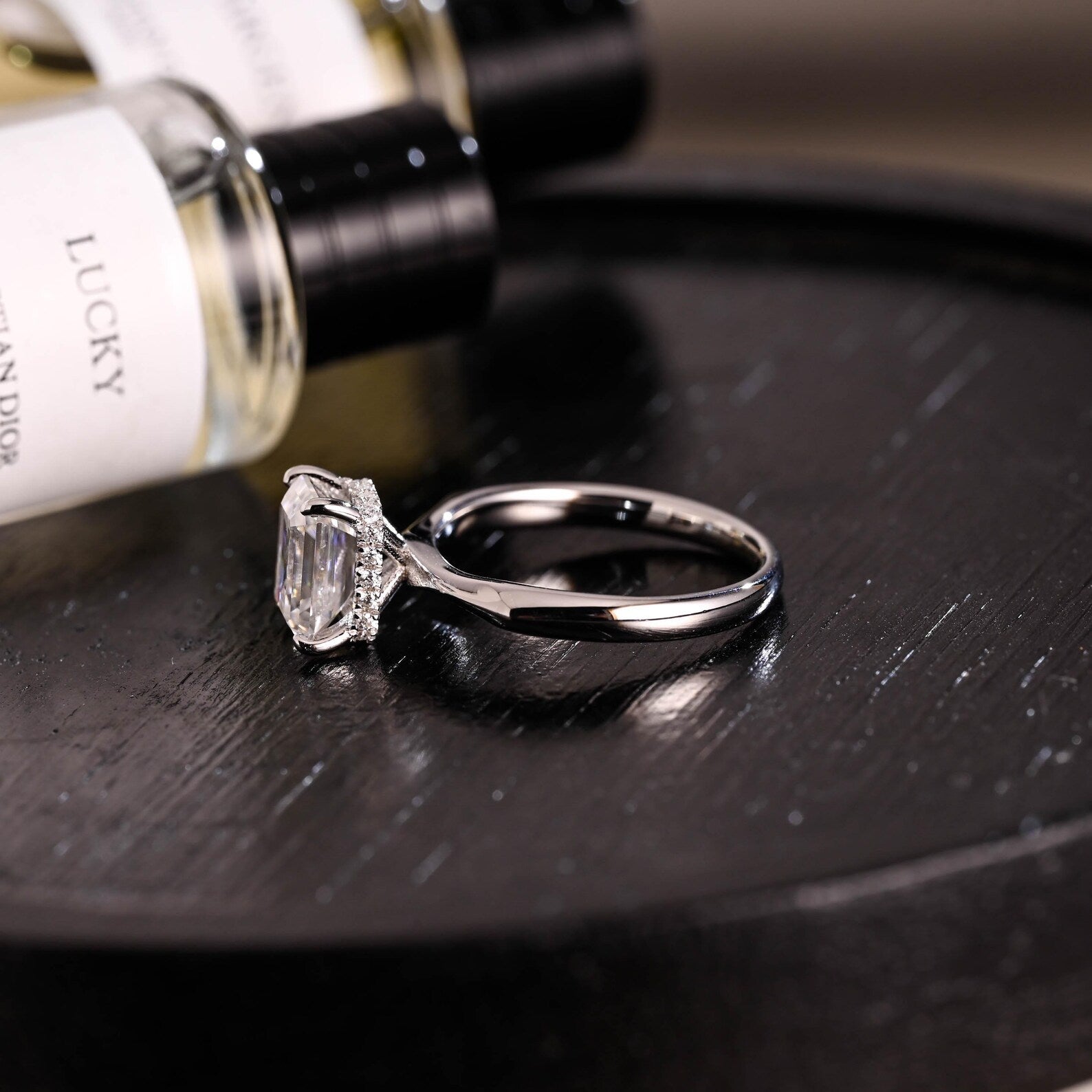 Round Halo, Pave & Split Shank Engagement Ring – 1.93 CT Lab Grown Diamond