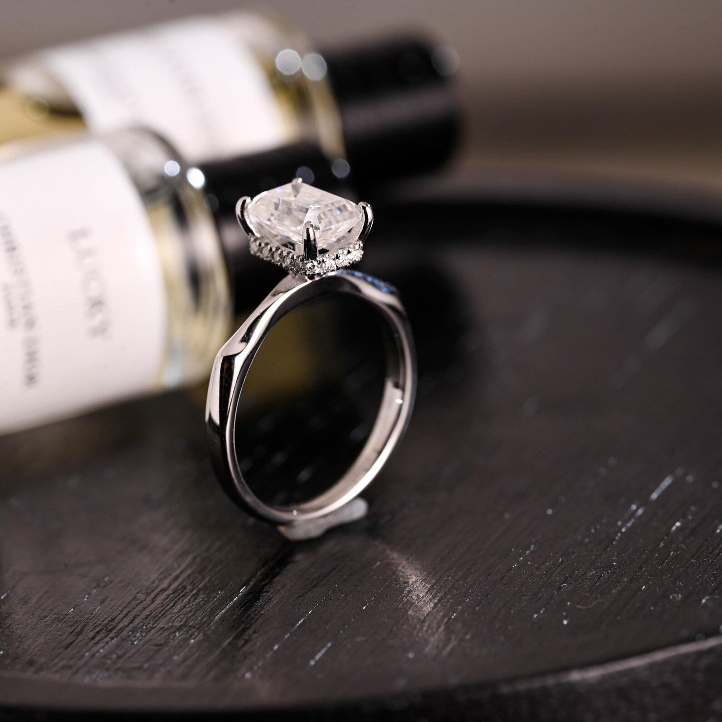 Round Halo, Pave & Split Shank Engagement Ring – 1.93 CT Lab Grown Diamond