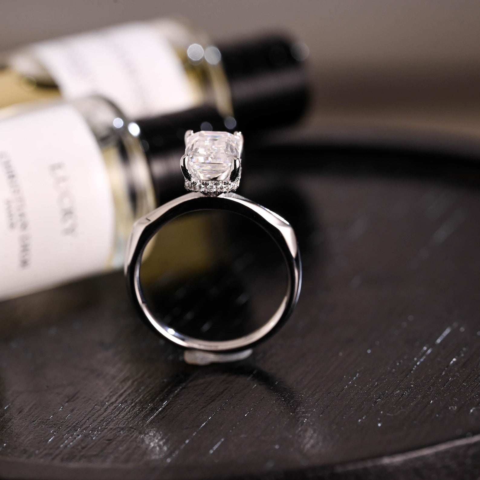 Round Halo, Pave & Split Shank Engagement Ring – 1.93 CT Lab Grown Diamond