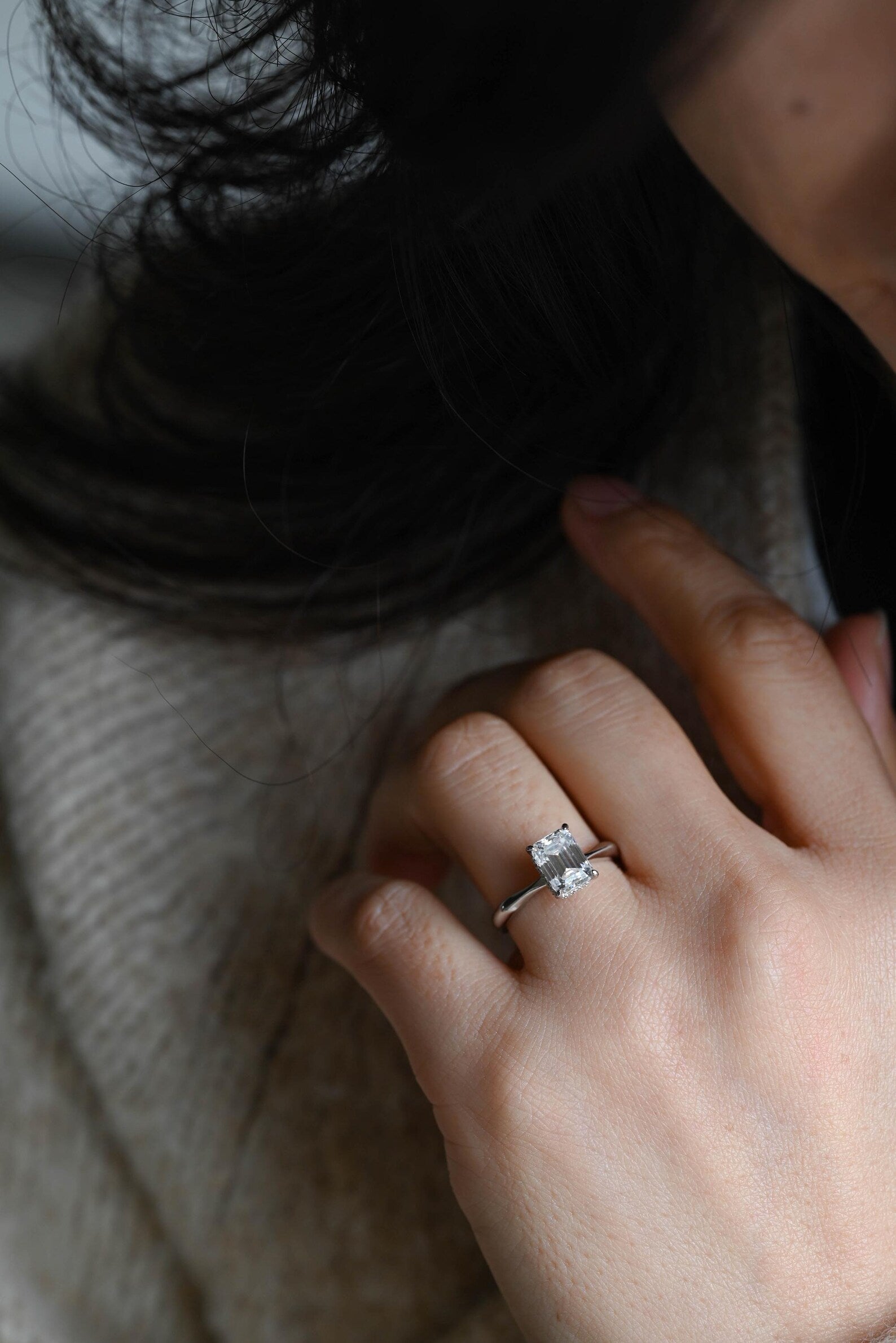 Round Halo, Pave & Split Shank Engagement Ring – 1.93 CT Lab Grown Diamond