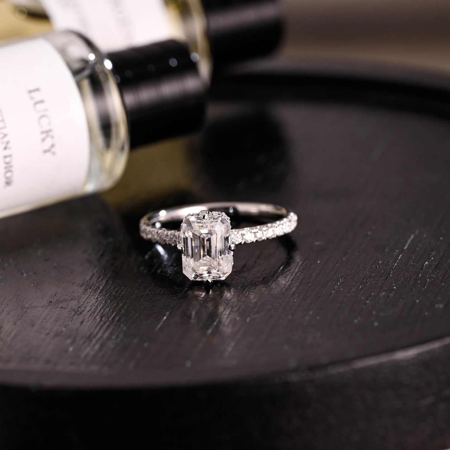 Round Halo, Pave & Split Shank Engagement Ring – 1.93 CT Lab Grown Diamond