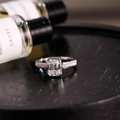 Round Halo, Pave & Split Shank Engagement Ring – 1.93 CT Lab Grown Diamond