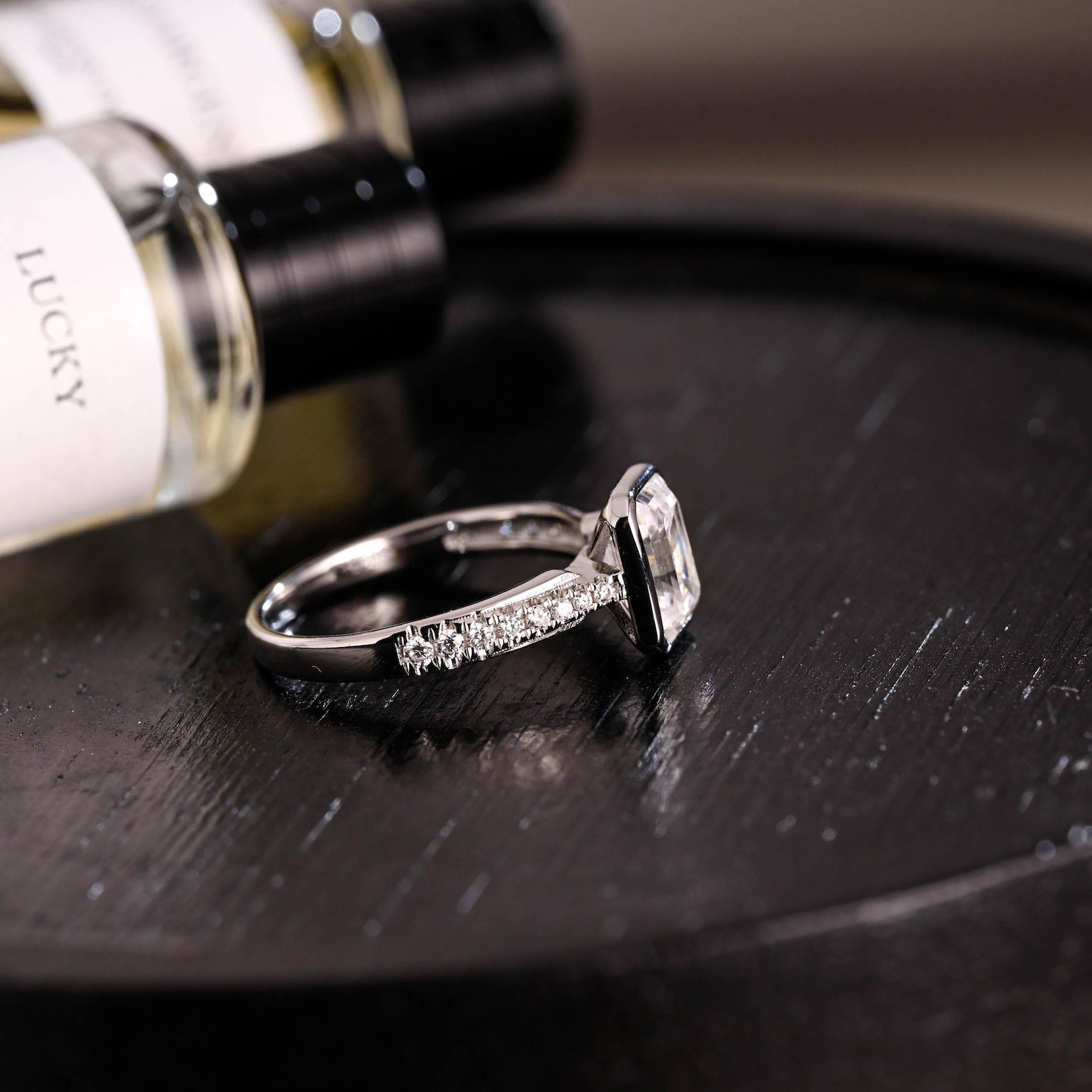 Round Halo, Pave & Split Shank Engagement Ring – 1.93 CT Lab Grown Diamond