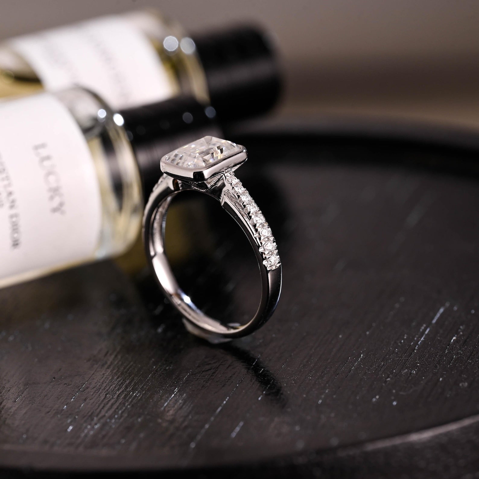 Round Halo, Pave & Split Shank Engagement Ring – 1.93 CT Lab Grown Diamond