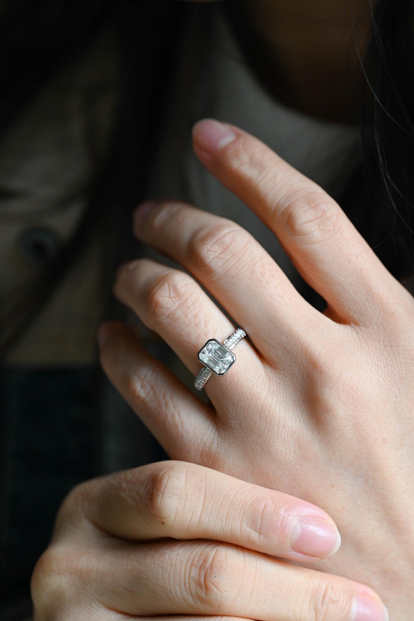 Round Halo, Pave & Split Shank Engagement Ring – 1.93 CT Lab Grown Diamond