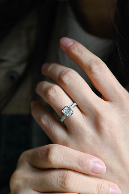 Round Halo, Pave & Split Shank Engagement Ring – 1.93 CT Lab Grown Diamond