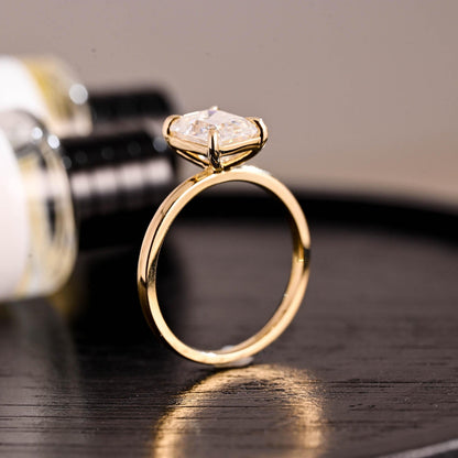Round Halo, Pave & Split Shank Engagement Ring – 1.93 CT Lab Grown Diamond