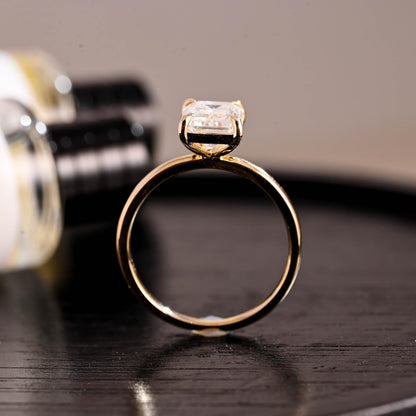 Round Halo, Pave & Split Shank Engagement Ring – 1.93 CT Lab Grown Diamond