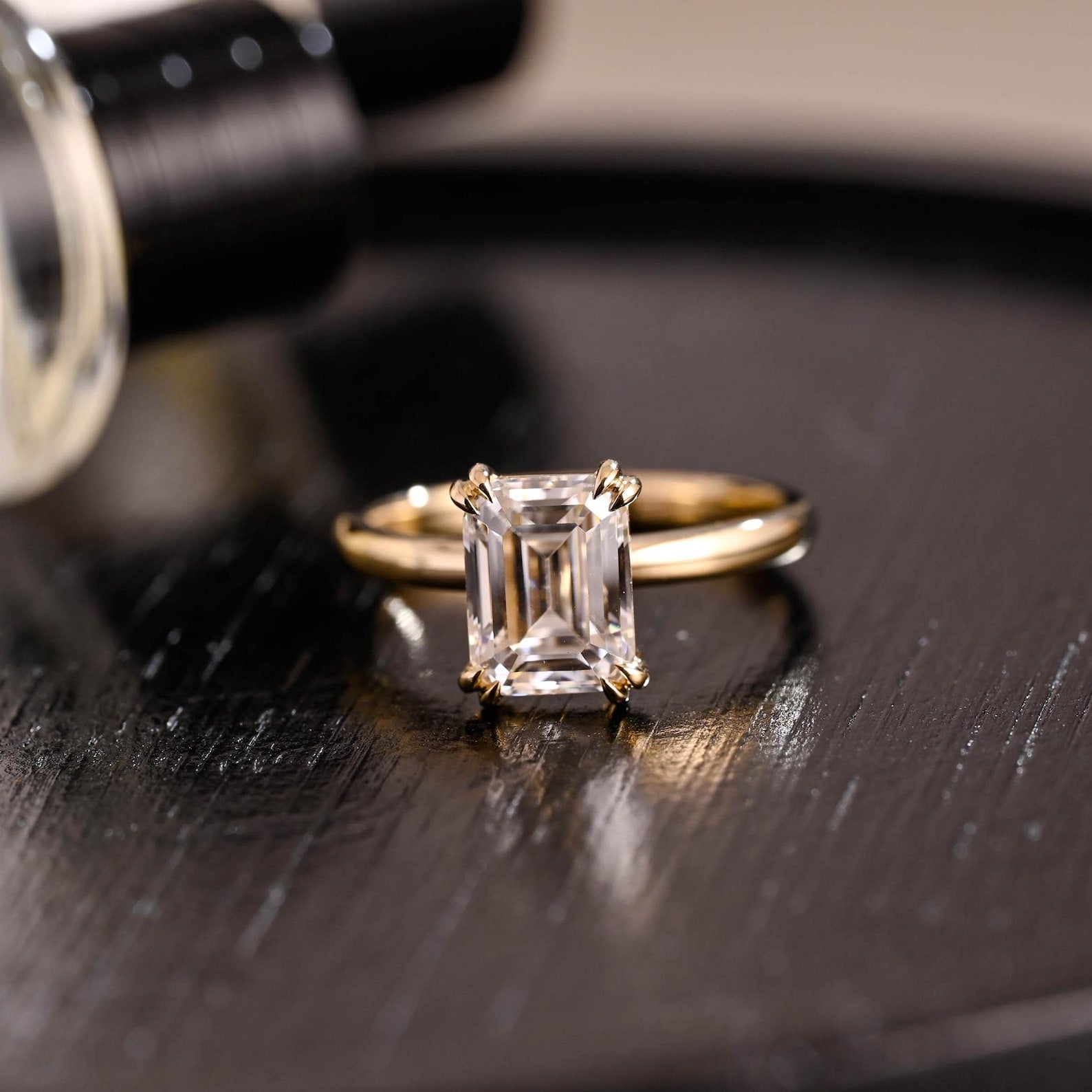 Round Halo, Pave & Split Shank Engagement Ring – 1.93 CT Lab Grown Diamond
