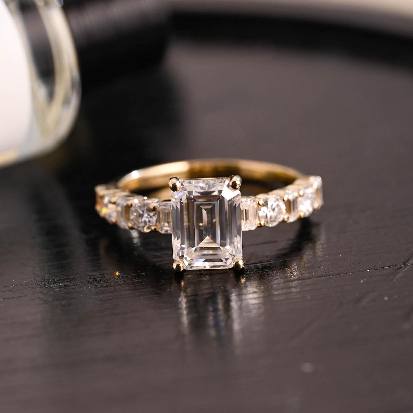 Round Halo, Pave & Split Shank Engagement Ring – 1.93 CT Lab Grown Diamond