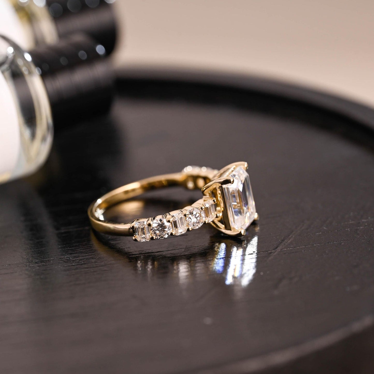 Round Halo, Pave & Split Shank Engagement Ring – 1.93 CT Lab Grown Diamond